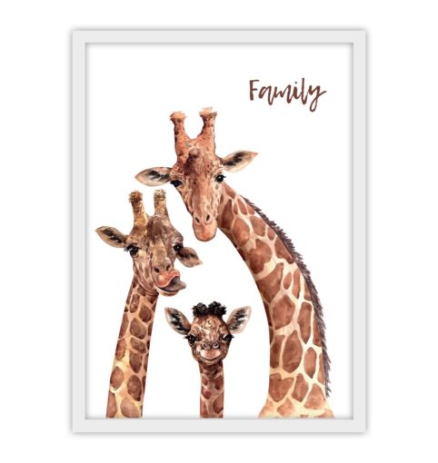 Rodzina żyraf - kolekcja obrazków